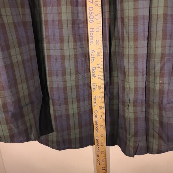 IZOD shirt mens L Large green blue plaid heritage tartan sport FLEX stretch - Picture 7 of 11
